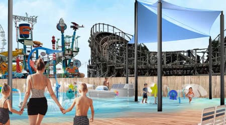Mother and children at Bayside Pier