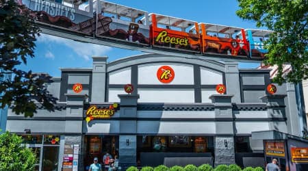 Family riding Reese's Cupfusion