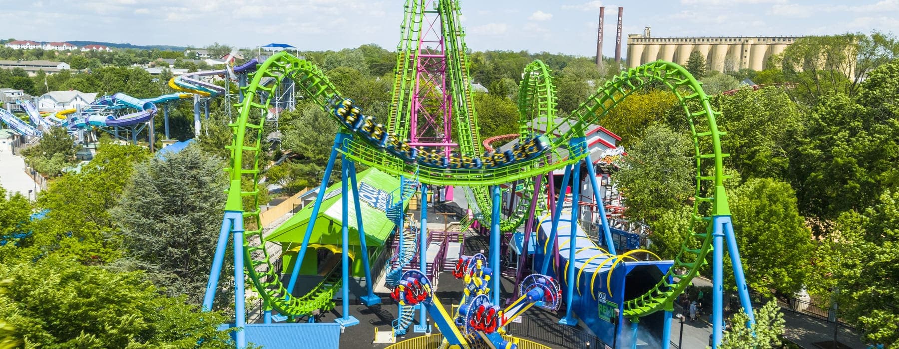 Drone shot of Jolly Rancher Remix