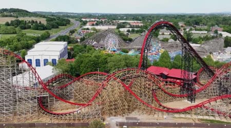 Wildcats Revenge Drone Shot Above Hersheypark