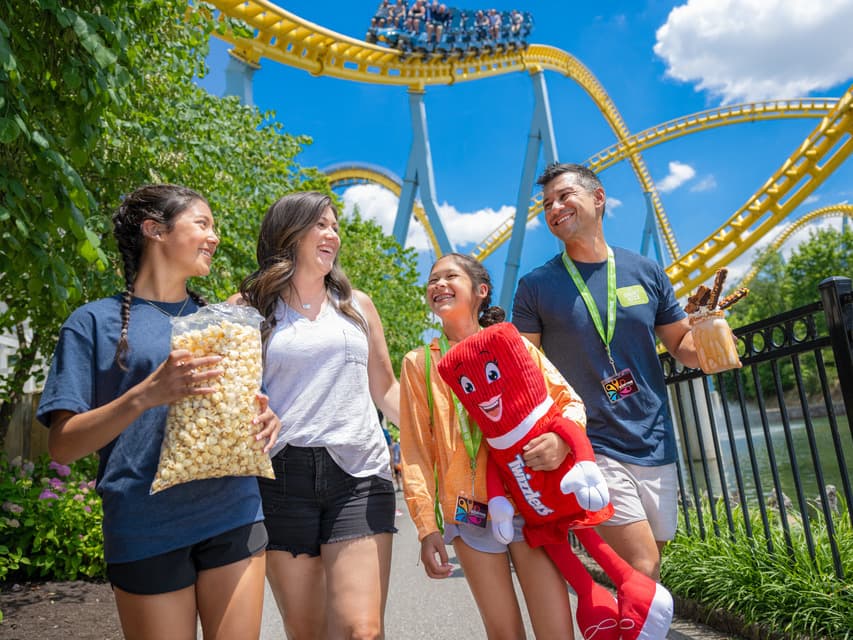 skyrush family walking