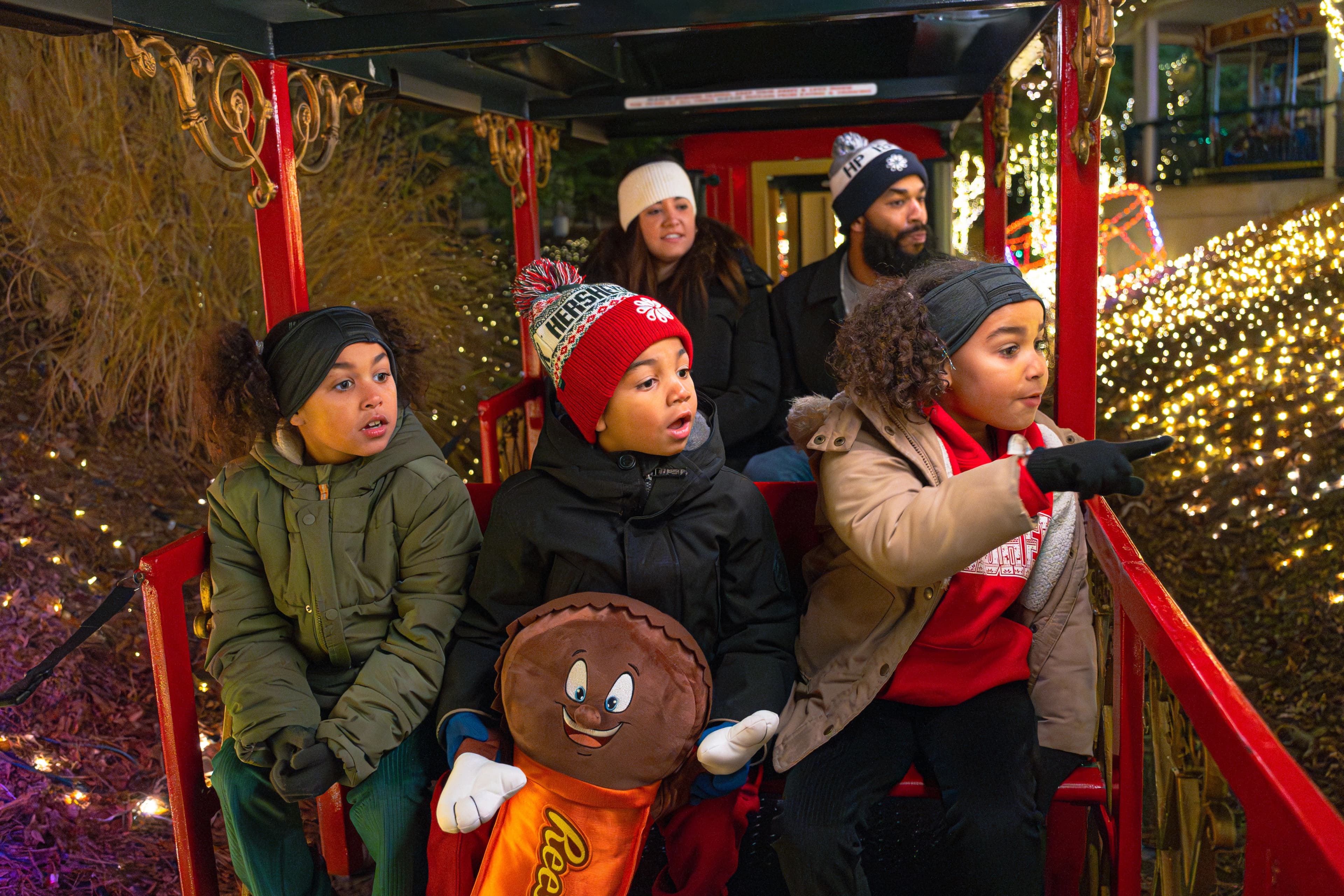 23.HP.CCL.Train.Family Riding.Children Amazed